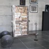 A beautiful image featuring Shelving, Shelf, Iron, Metal, Natural material Image of Shelving