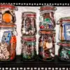 A beautiful image featuring Mason jar, Food storage containers, Food storage, Lid, Cookie jar Image of Mason jar