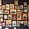A beautiful image featuring Picture frame, Collection, Art exhibition, Visual arts, Facial hair Image of Picture frame