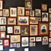 A beautiful image featuring Picture frame, Collection, Art exhibition, Visual arts, Facial hair Image of Picture frame